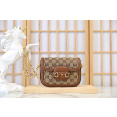 GUCCI 홀스빗 1955 크리스털 스몰 숄더백 (675801)