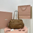 MIUMIU Leather Pocket 핸들백