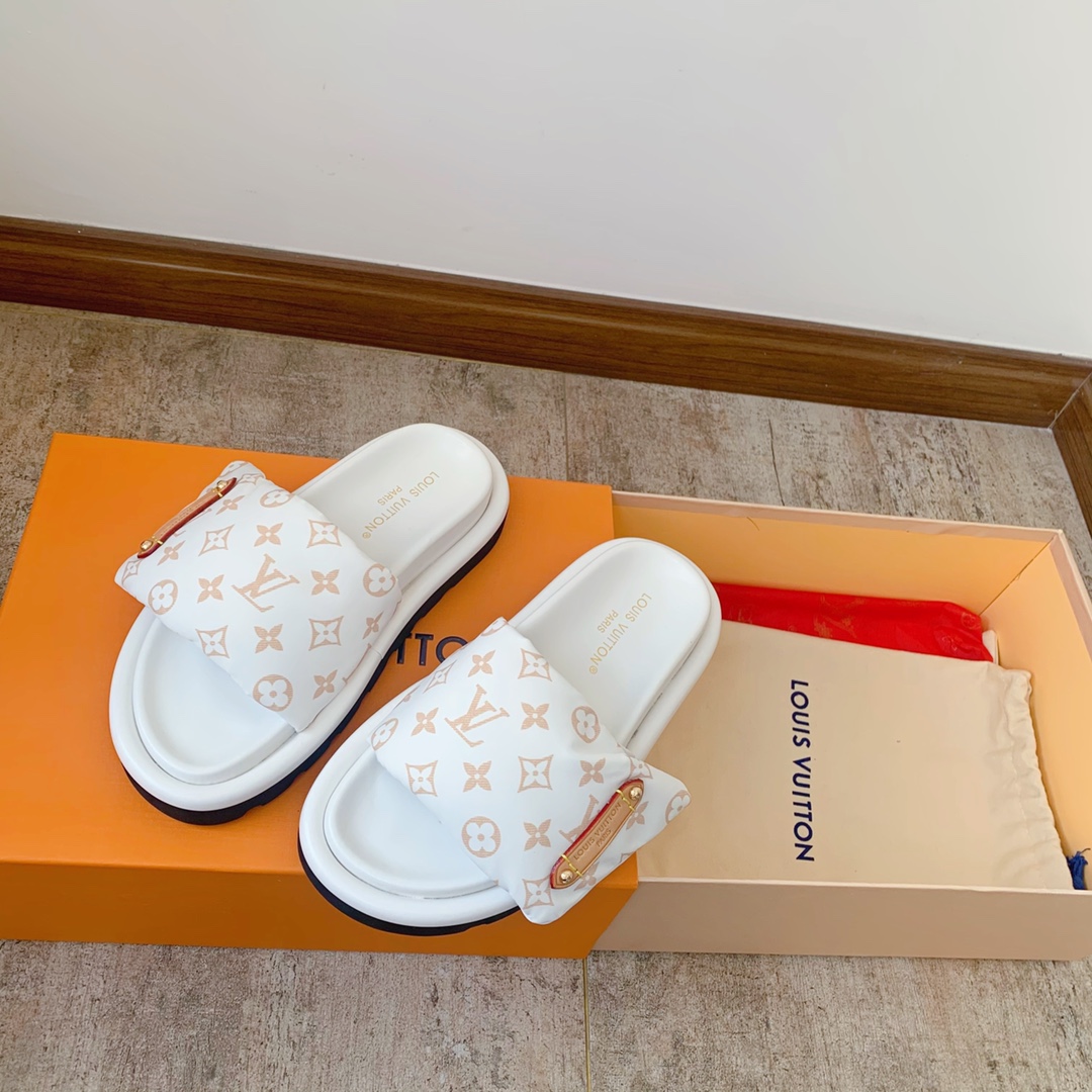 Louis Vuitton 풀 플로우 플랫 컴포트 뮬