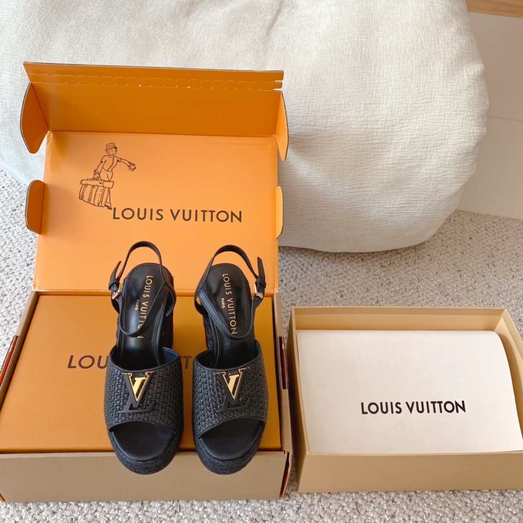 Louis Vuitton 마래 웨지 샌들