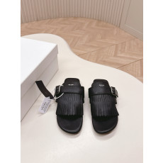 PRADA 셔플 가죽 통 샌들