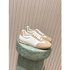 PRADA 나파 가죽 및 스웨이드 스니커즈