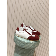 PRADA 나파 가죽 및 스웨이드 스니커즈