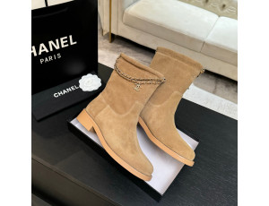 CH*NEL 스웨이드 앵클