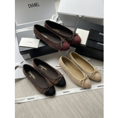 CH*NEL 스웨이드 플랫